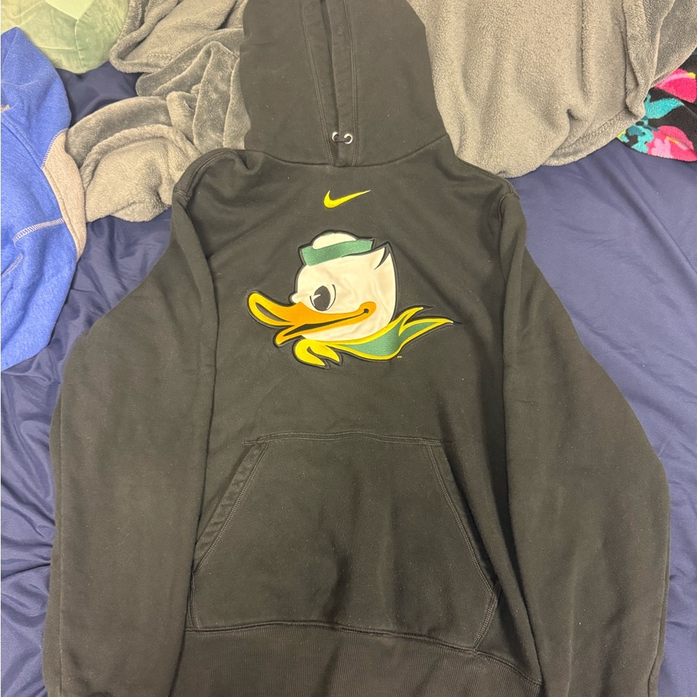 Nike Black and Gray Hoodie